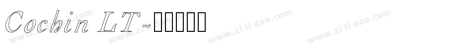 Cochin LT字体转换